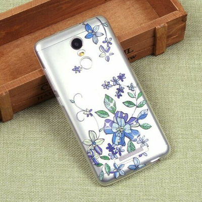 Силиконовый чехол с цветами для Xiaomi Redmi Note 3/3 Pro, 009618