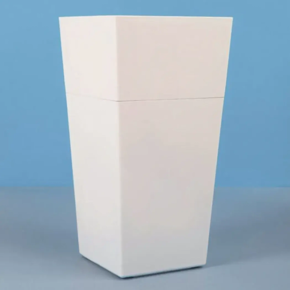 Кашпо для цветов пластиковое 1,8л d-13,5см «Астра» льняной