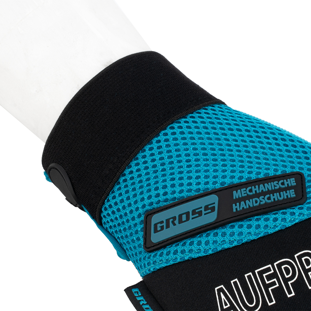 Перчатки универсальные комбинированные, с защитными накладками, STYLISH, размер M (8) Gross 90318