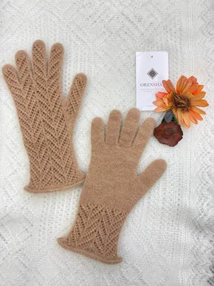 Перчатки ажурные ПЧ237-08 бежевый