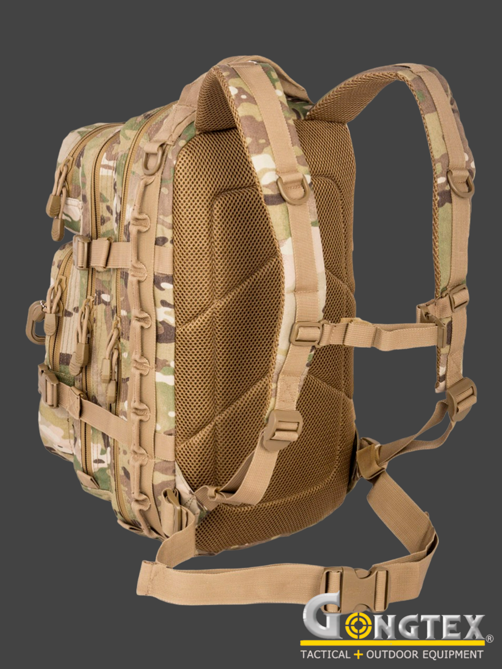 Рюкзак тактический Gongtex Small Assault II, 25 л (GB0396). Мультикам
