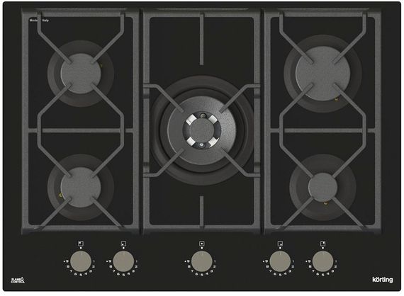 Газовая стеклянная варочная панель Korting HGG 7987 CTN FLC