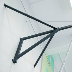 Консоль для канатов и шестов (графит), вынос 2 м ZAVODSPORTA