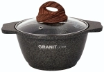 Кастрюля 2л «Granit ultra»(original) со стеклянной крышкой кго22а