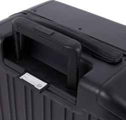 Чемодан Piquadro PQ-LM (BV4425PQLM/NO) 40x55x20см 37л. поликарбонат/натур.кожа черный матов.