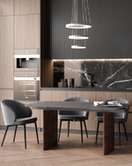 Стол обеденный Астарта раскладной 160-240х90 см керамика темная