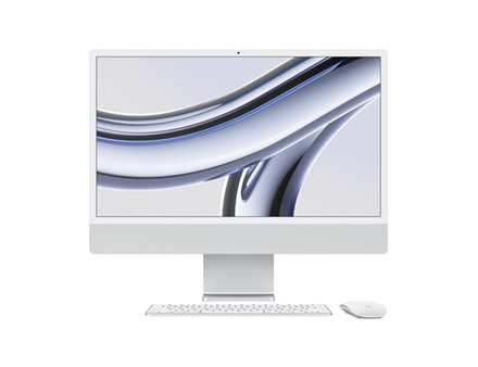 Apple iMac M3, 2023, MQRJ3, 8GB, 256GB, 8-CPU, 10-GPU, Silver (Серебристый)