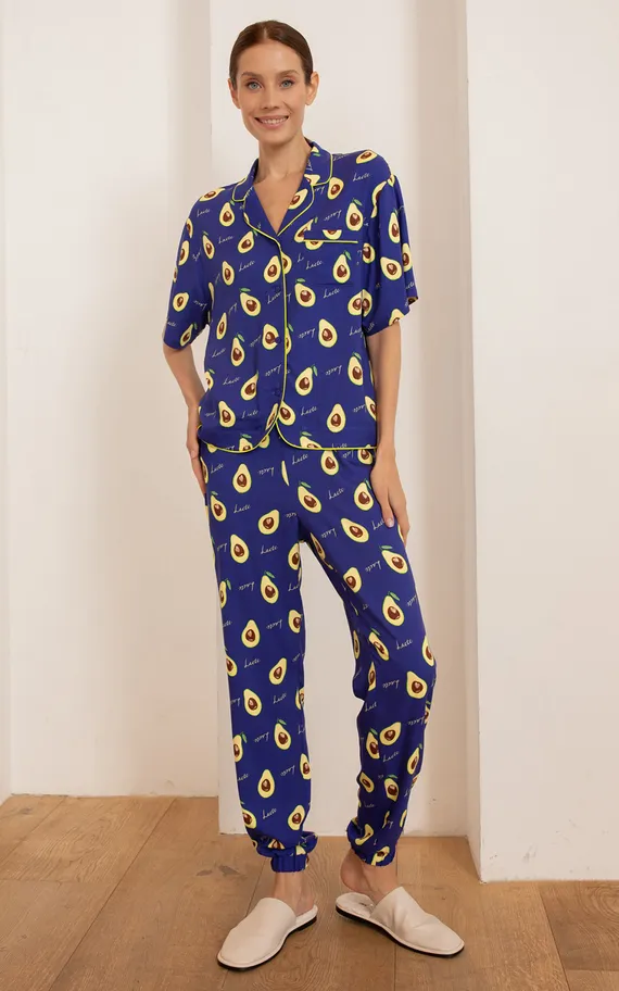 Брюки 56425 Фиолетовый авокадо