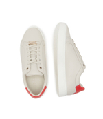 Кожаные кроссовки cupsole lace up Calvin Klein - экрю(HW0HW01326)