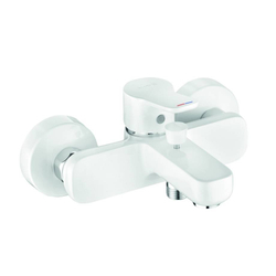 Смеситель для ванны и душа Kludi Pure&Easy однорычажный, белый (376819165)