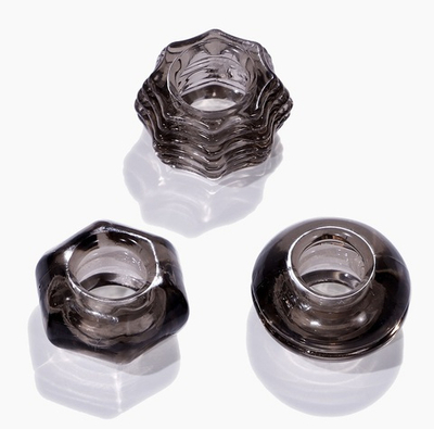 Набор эрекционных колец Snailage черный 3 шт