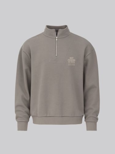 Халф-зип свитшот NFP (Taupe grey)