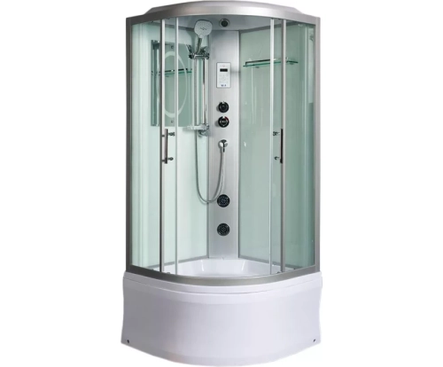 Душевая кабина WeltWasser (ВельтВассер) Halle 804, с высоким поддоном, с электрикой и ГМ, 80x80x217