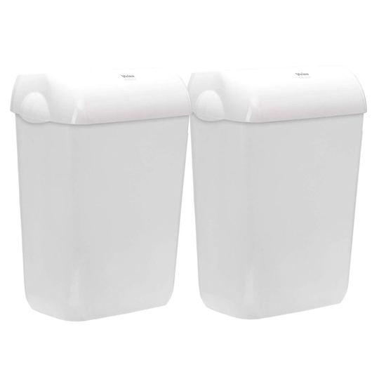 Мусорное ведро пластиковое Veiro MaxBin белое (2 ведра х 43 л)