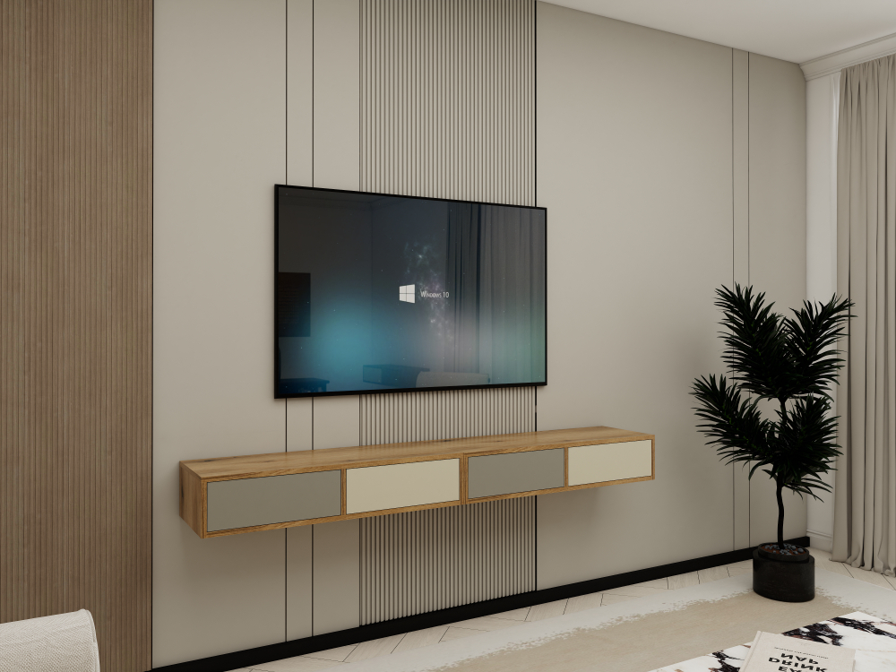 Тумба подвесная с перегородкой _Д_БЛ