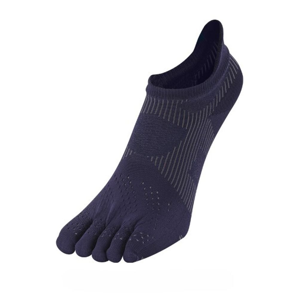 Беговые ультратонкие суппортированные носки PHITEN METAX с раздельными пальцами фиолетово-серые