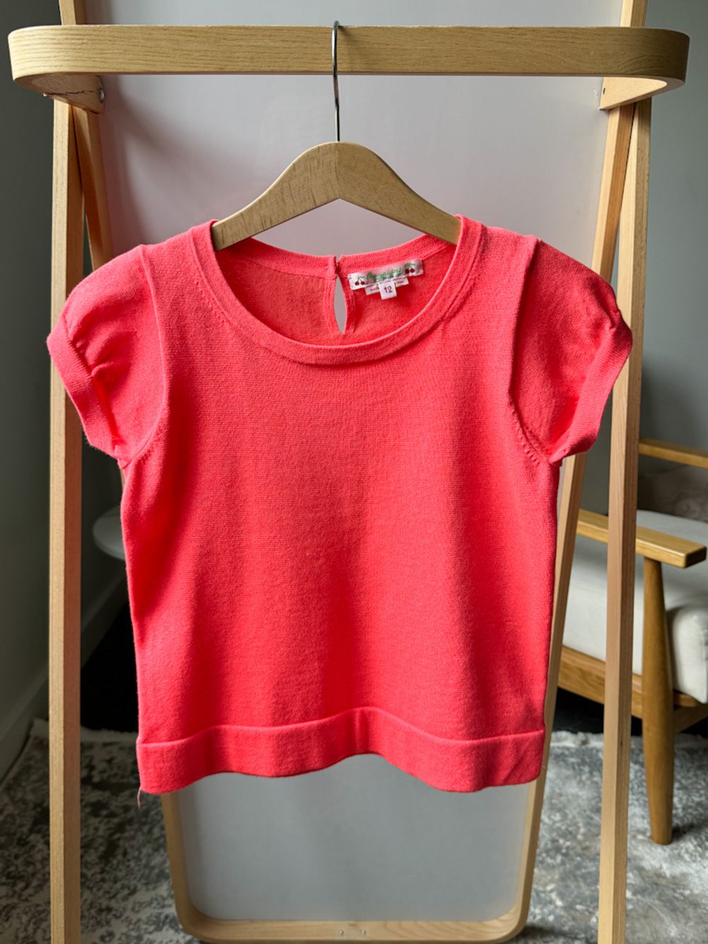 Трикотажная хлопковая блузка Bonpoint, 152