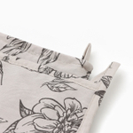 Набор кухонный «Этель» Black flowers: варежка-прихватка, прихватка, 100% хлопок, саржа 190 г/м²