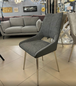 Стул DC1239 серый/ноги сталь