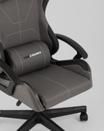 Кресло спортивное TopChairs Wyvern серо-черный