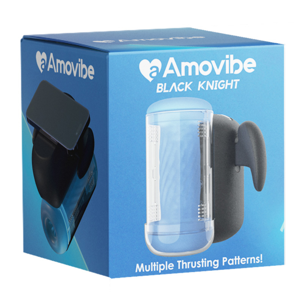 Автоматический мастурбатор с функцией пенетрации Amovibe Black Knight Multiple Thrusting Patterns Masturbator