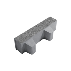 Тротуарная плитка ГАЗОННАЯ РЕШЕТКА - Гранит Серый