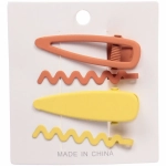 Зажимы для волос 4 шт «Star colors- Jessica», микс 6 цветов, 5,5*1,5 см