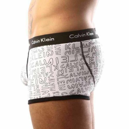 Мужские трусы хипсы Calvin Klein 365 print Black CK