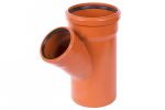 Тройник 110х50х45 ОРАНЖЕВЫЙ НАРУЖ, 79489
