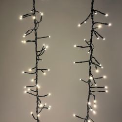 ENIN - GW ЭРА Гирлянда LED Нить Мишура 3,9 м зеленый провод, теплый свет, 220V | Гирлянды