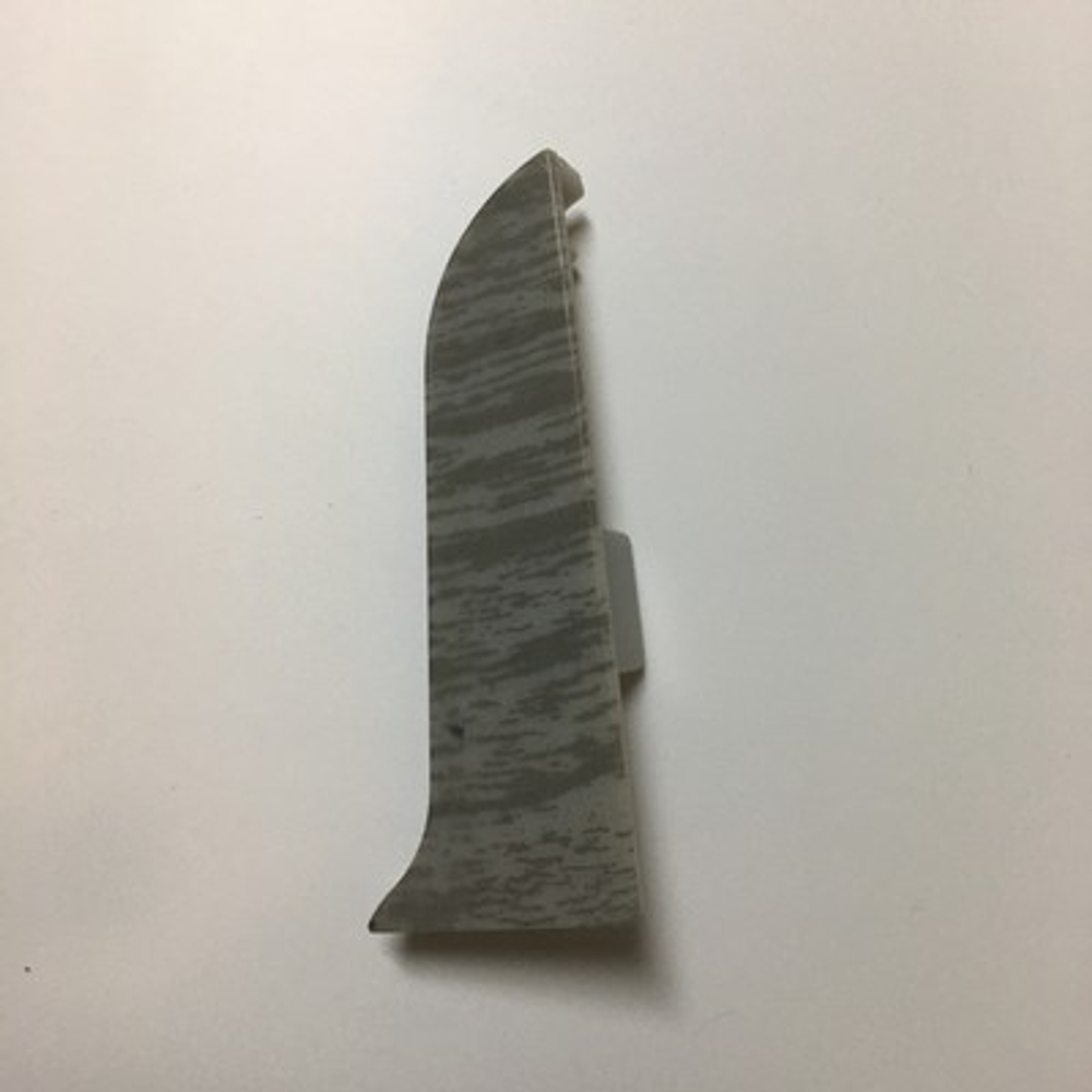 Заглушка правая к плинтусу "LIDER-62" 278 Дуб дымчатый