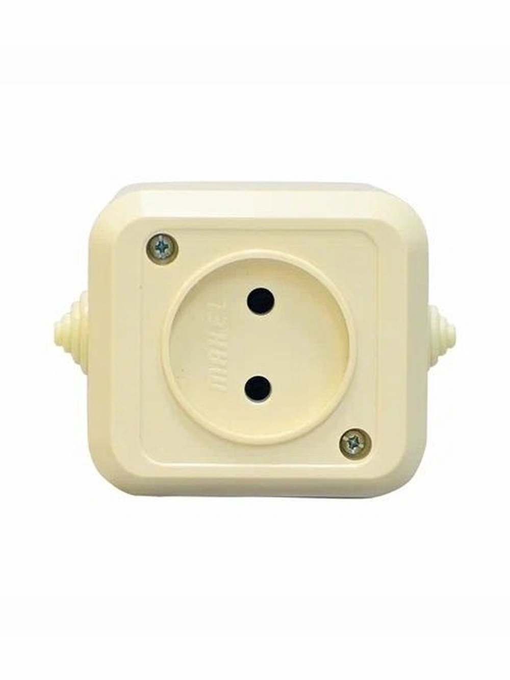 Розетки 1-я без з/к Makel кремовый 18206