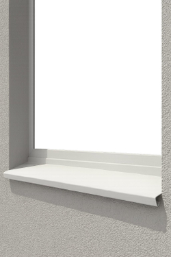 Отлив оконный, длина 2000мм, полка 100мм, Серый (RAL 7024), 0,45мм, комплект 2 шт.