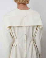 Платье из смесового хлопка Александр Маккуин сливочный