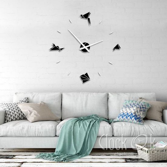 Настенные 3D часы Origami