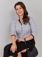 Блузка БЛ-015/белый