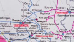 Карта от Европы до Китая транспортная, логистическая , контейнерные перевозки(150 см на 220 см ) 2024 г