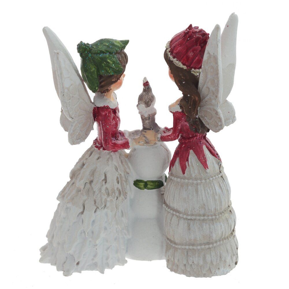 GAEM Фигурка декоративная "Феи и снеговик", L8 W3,5 H10 см