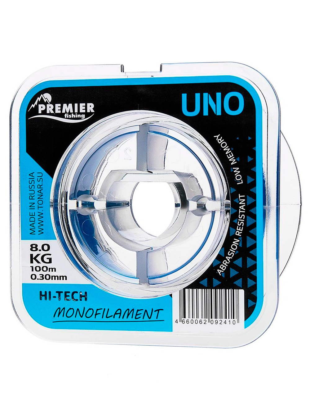 Леска для рыбалки Premier Fishing UNO Blue Nylon 0,20mm/100m (PR-U-B-020-100)