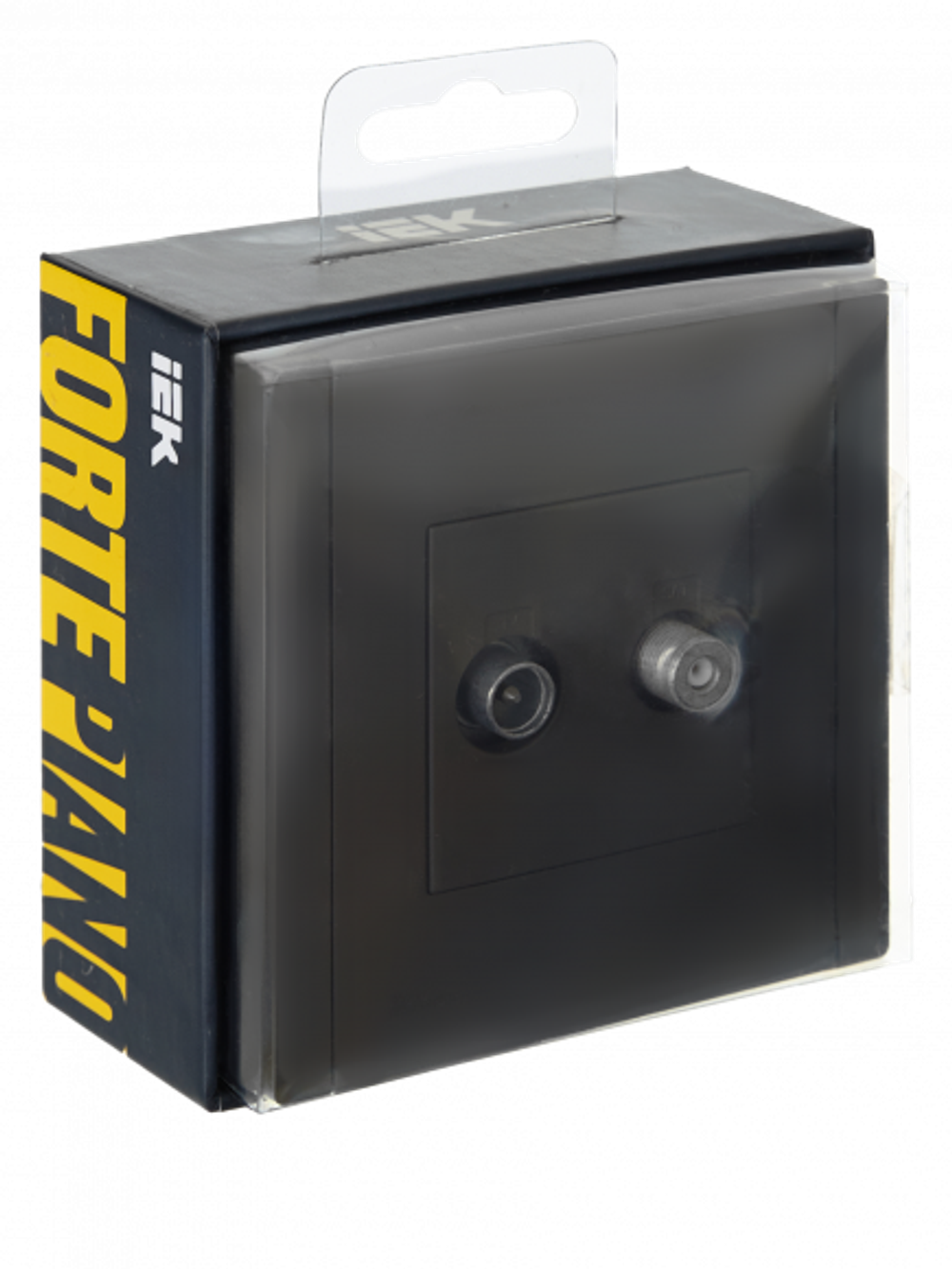 FORTE&PIANO Розетка двойная TV+SAT FP338 серый IEK