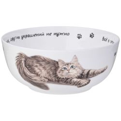 САЛАТНИК-ТАРЕЛКА СУПОВАЯ LEFARD "БЕРИ КОТА" 750 МЛ 15,5*6,5 СМ (КОР=36ШТ.)