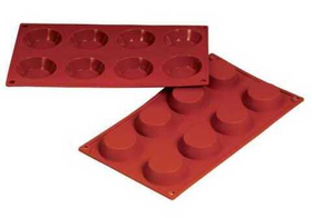 Форма силиконовая P.L. Proff Cuisine "Тарталетка" 8 ячеек d 60 мм, h 17 мм (30*17,5 см)