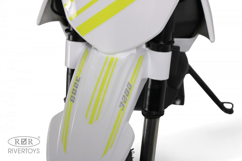 Детский электромотоцикл RiverToys E777KX E777KX--MOTO-WHITE/белый