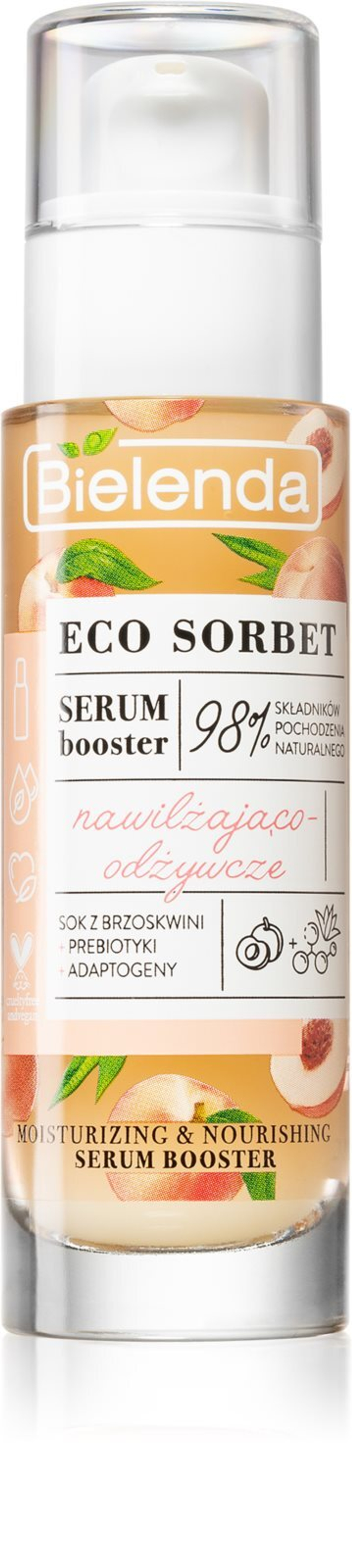 Bielenda Eco Sorbet Peach - увлажняющая и питательная сыворотка /   30  ml  / GTIN 5902169045340