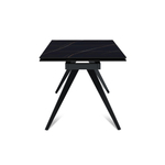 Стол раскладной Asti (140+40+40), керамика матовая Blackgold