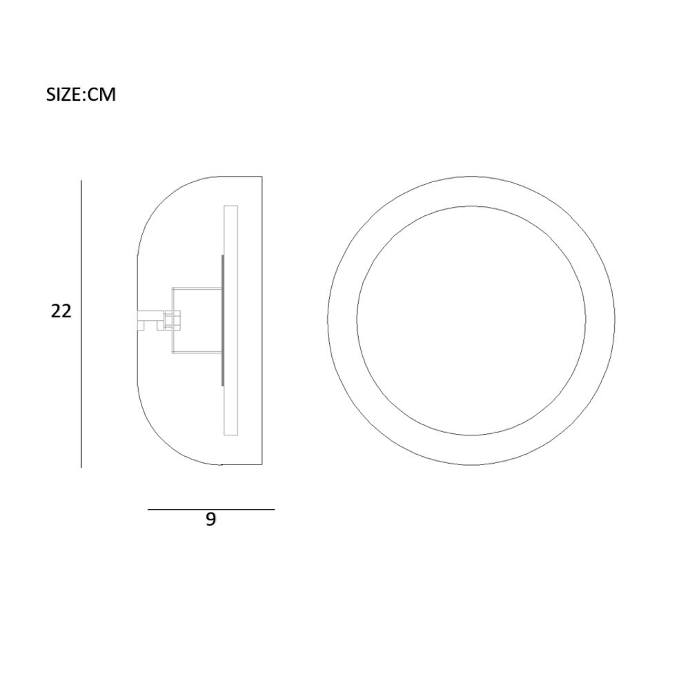 Бра Loke D22 White By Imperiumloft