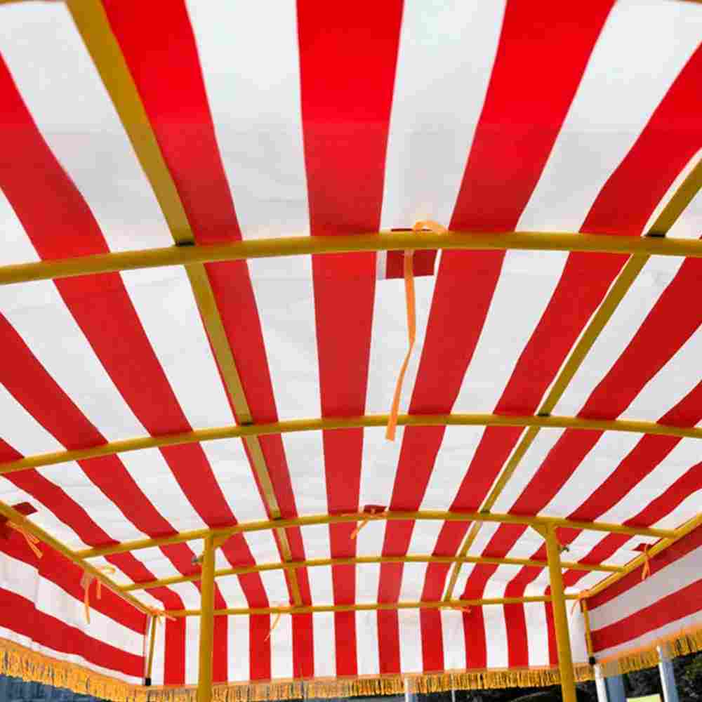 Семейный велосипед, шестиместный, красный