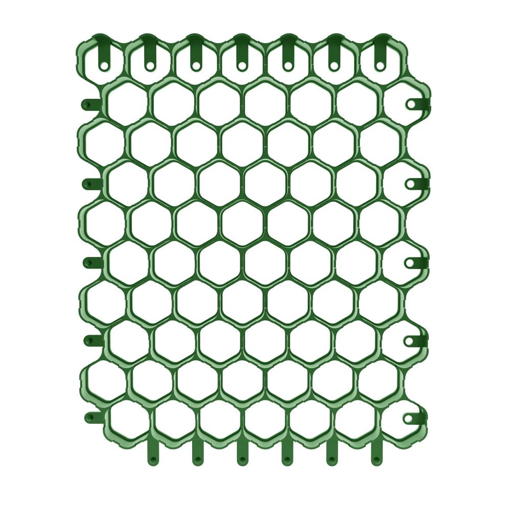 Решетка газонная Gidrolica Eco Normal РГ-53.43.3,5 – пластиковая, зелёная