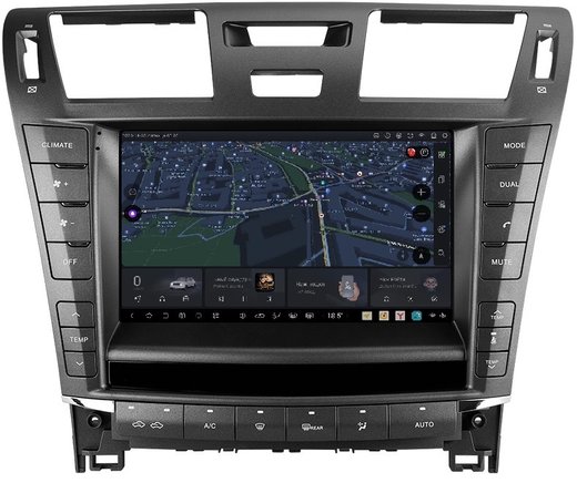 Магнитола для Lexus LS460 2009-2012 (рестайлинг, рамка 9) - Carmedia SF-1303-2-B QLed+2K, Android 13, UIS7870 (DUDU7), CarPlay, SIM-слот