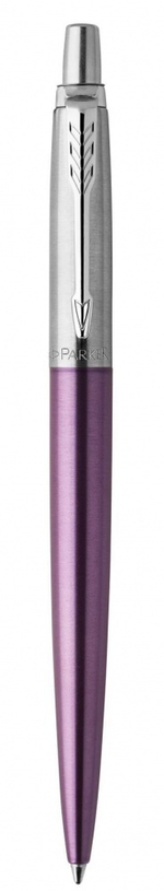 Шариковая ручка Parker "Jotter Victoria Violet Chrome CT", стержень:M, цвет чернил: blue в подарочной блистерной упаковке